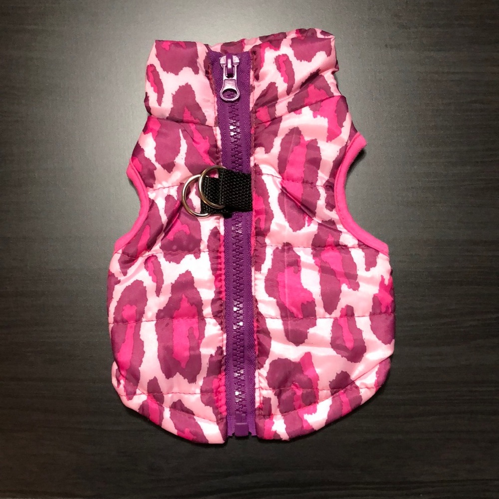 Dog Animal Print Vest Jacket